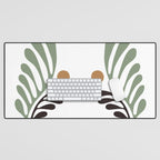 Simplicity Leaf and Sun Duo Desk Mat Gallery Image 1