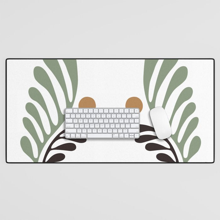 Simplicity Leaf and Sun Duo Desk Mat Gallery Image 1