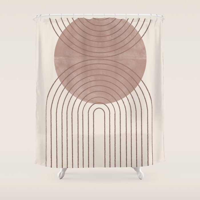 Abstract Modern Poster Arch  Shower Curtain Gallery Image 1