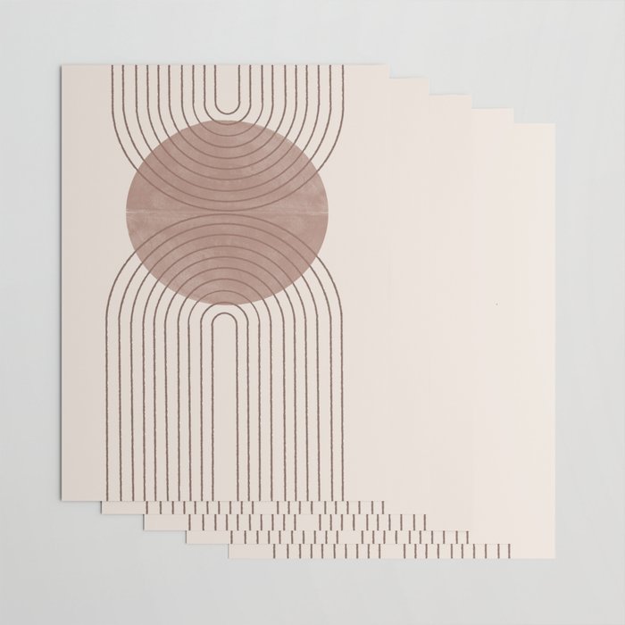 Abstract Modern Poster Arch  Wrapping Paper Gallery Image 3