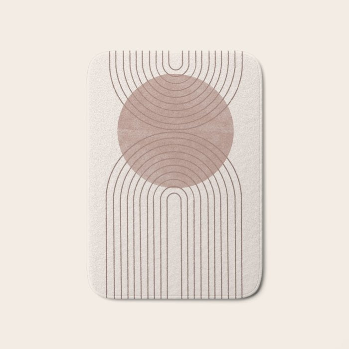 Abstract Modern Poster Arch  Bath Mat Gallery Image 1