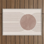 Abstract Modern Poster Arch  Outdoor Rug Gallery Image 1