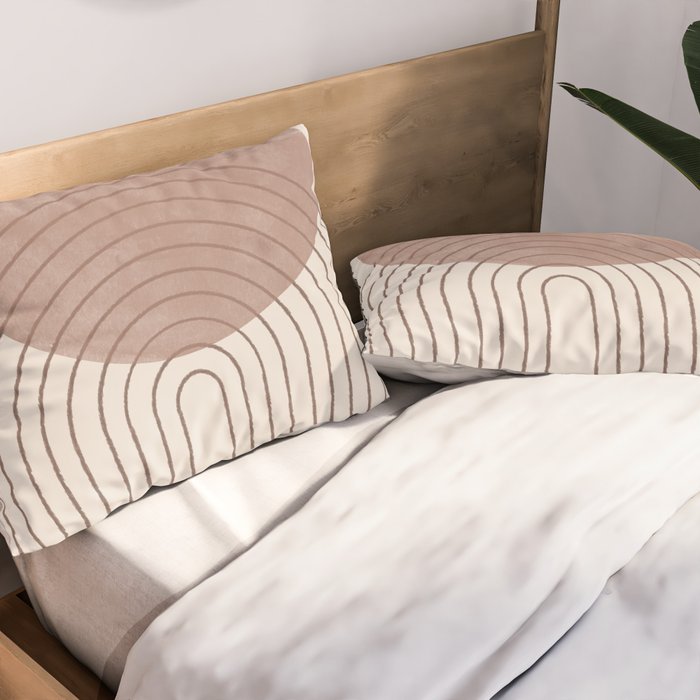 Abstract Modern Poster Arch  Pillow Sham Gallery Image 2