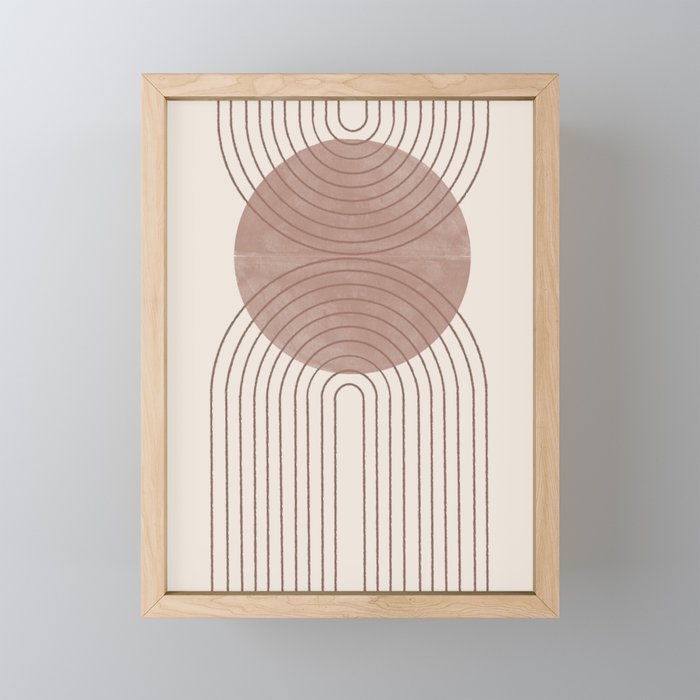 Abstract Modern Poster Arch  Mini Art Print Gallery Image 1