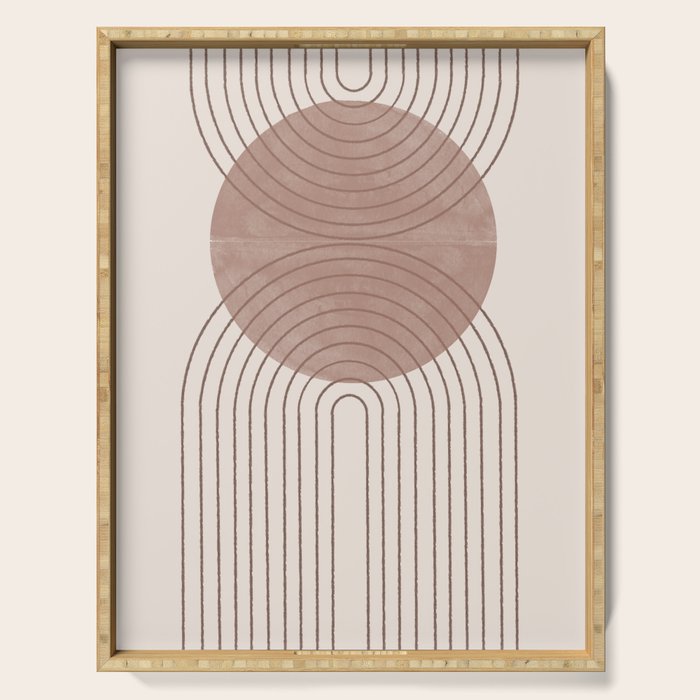 Abstract Modern Poster Arch  Serving Tray Gallery Image 1
