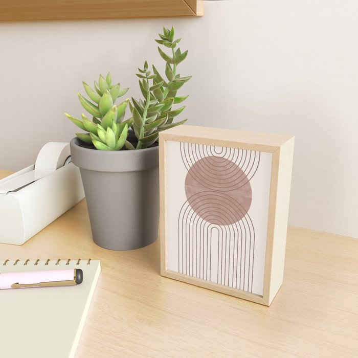 Abstract Modern Poster Arch  Mini Art Print Gallery Image 2