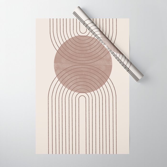 Abstract Modern Poster Arch  Wrapping Paper Gallery Image 1