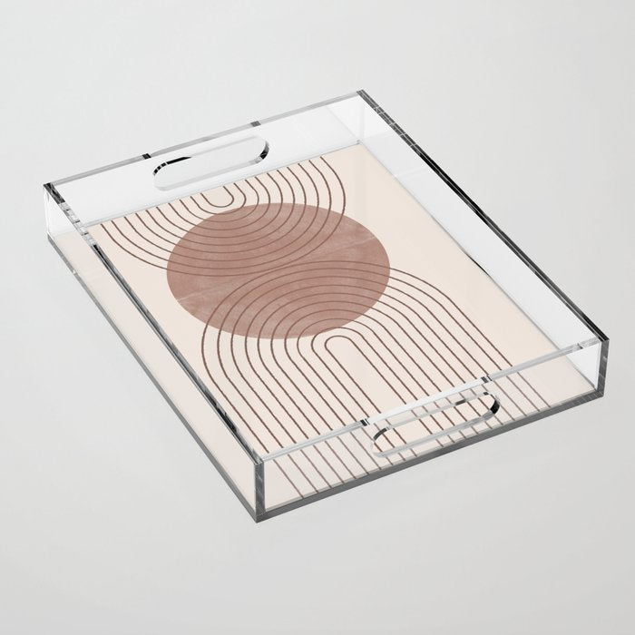 Abstract Modern Poster Arch  Acrylic Tray Gallery Image 1