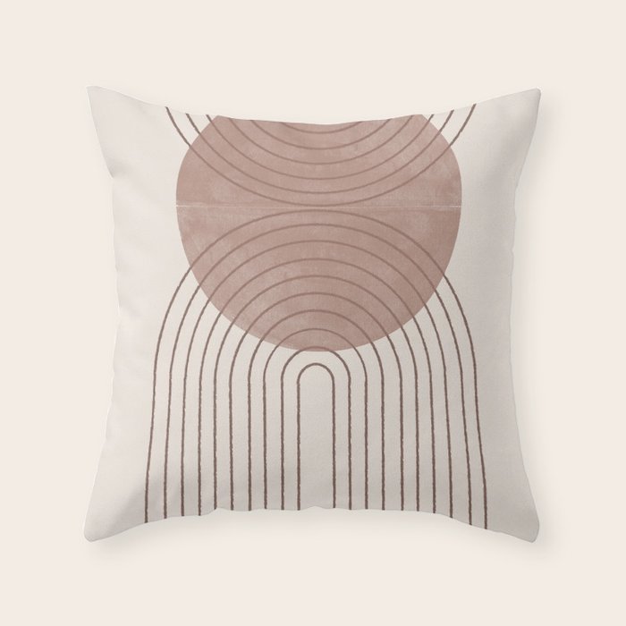 Abstract Modern Poster Arch  Throw Pillow Gallery Image 1