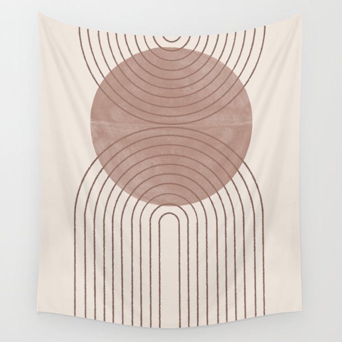 Abstract Modern Poster Arch  Wall Tapestry Gallery Image 1