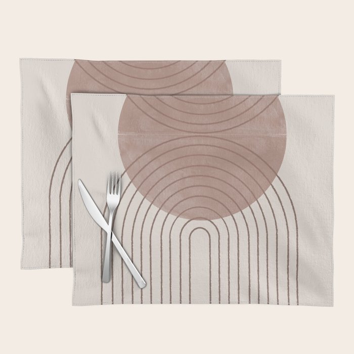 Abstract Modern Poster Arch  Placemat