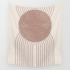Abstract Modern Poster Arch  Wall Tapestry Gallery Image 4