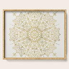 Moroccan Mandala - Gold Palette Serving Tray Gallery Image 1