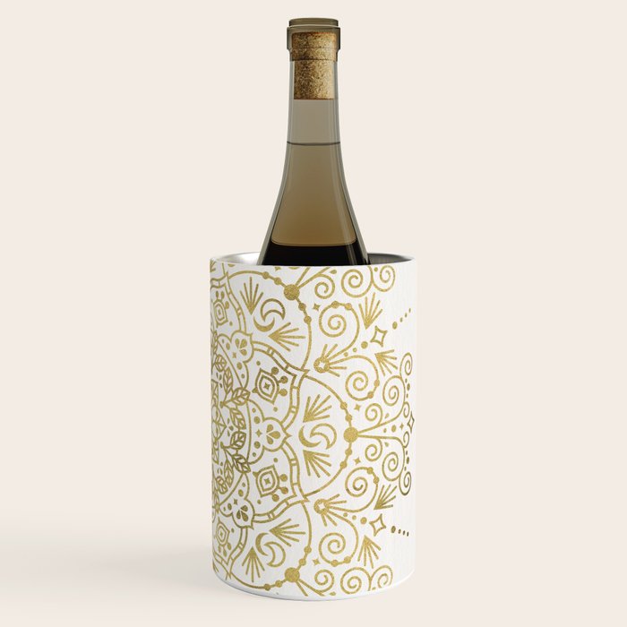 Moroccan Mandala - Gold Palette Wine Chiller Gallery Image 3
