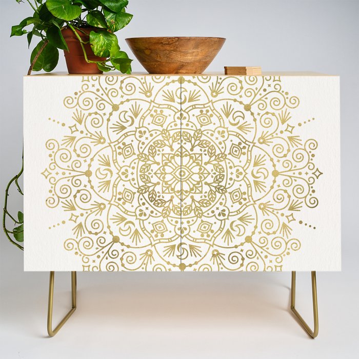 Moroccan Mandala - Gold Palette Credenza Gallery Image 1