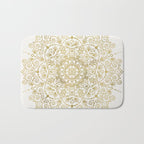 Moroccan Mandala - Gold Palette Bath Mat Gallery Image 1