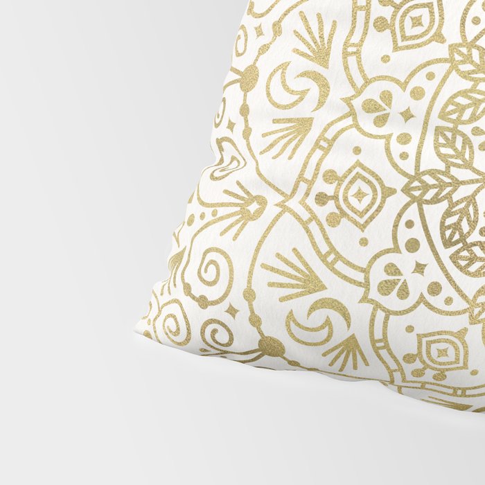 Moroccan Mandala - Gold Palette Pillow Sham Gallery Image 4
