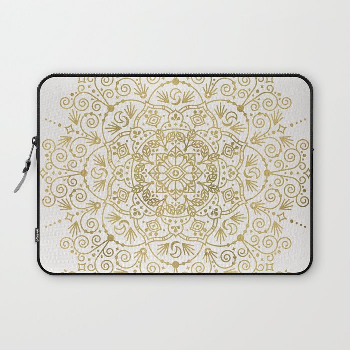 Moroccan Mandala - Gold Palette Laptop Sleeve Gallery Image 1