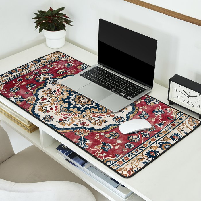 Casbah Crimson Crest Desk Mat Gallery Image 2