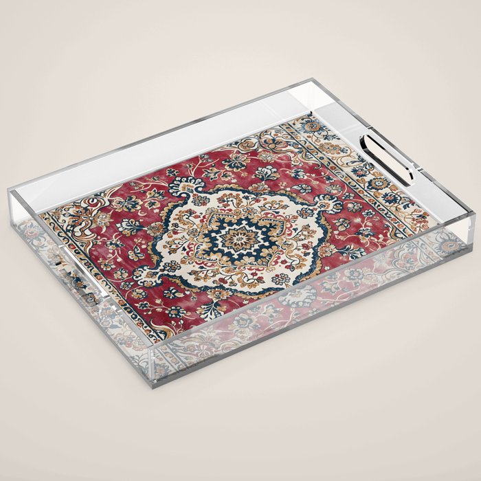 Casbah Crimson Crest Acrylic Tray Gallery Image 1