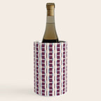 Burgundy Grid Elegance Wine Chiller Gallery Image 3