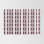 Burgundy Grid Elegance Rug Gallery Image 2
