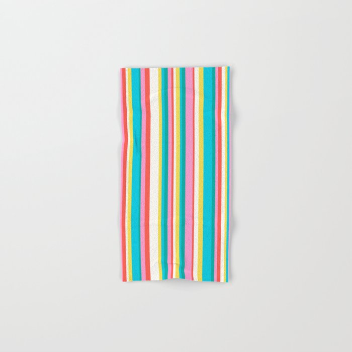 Classic Stripes II - 60s Candy Rainbow Bath Towel Gallery Image 1