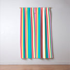 Classic Stripes II - 60s Candy Rainbow Window Curtain Gallery Image 3