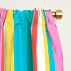 Classic Stripes II - 60s Candy Rainbow Window Curtain Gallery Image 2