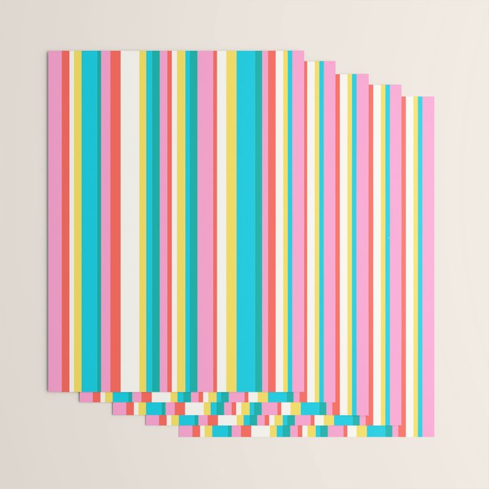 Classic Stripes II - 60s Candy Rainbow Wrapping Paper Gallery Image 3