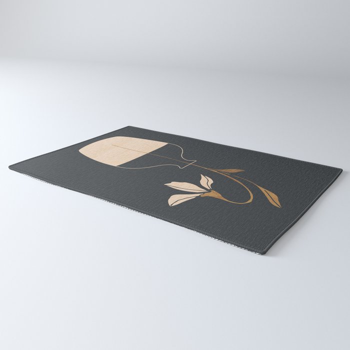 Minimal Abstract Art Vase Flower 3 Rug Gallery Image 3
