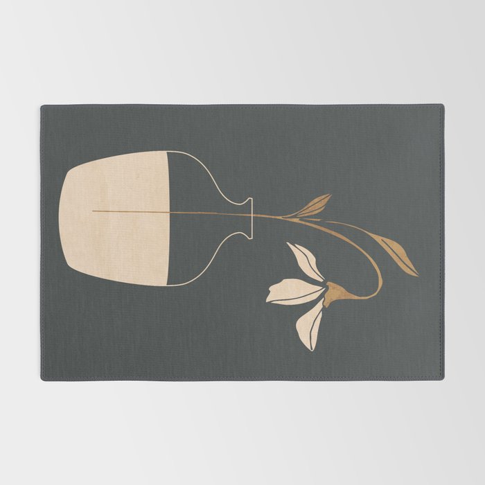 Minimal Abstract Art Vase Flower 3 Rug Gallery Image 2