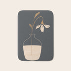Minimal Abstract Art Vase Flower 3 Bath Mat Gallery Image 1