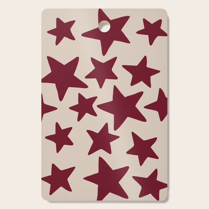 Wine Wonky Stars Cutting Board Gallery Image 1