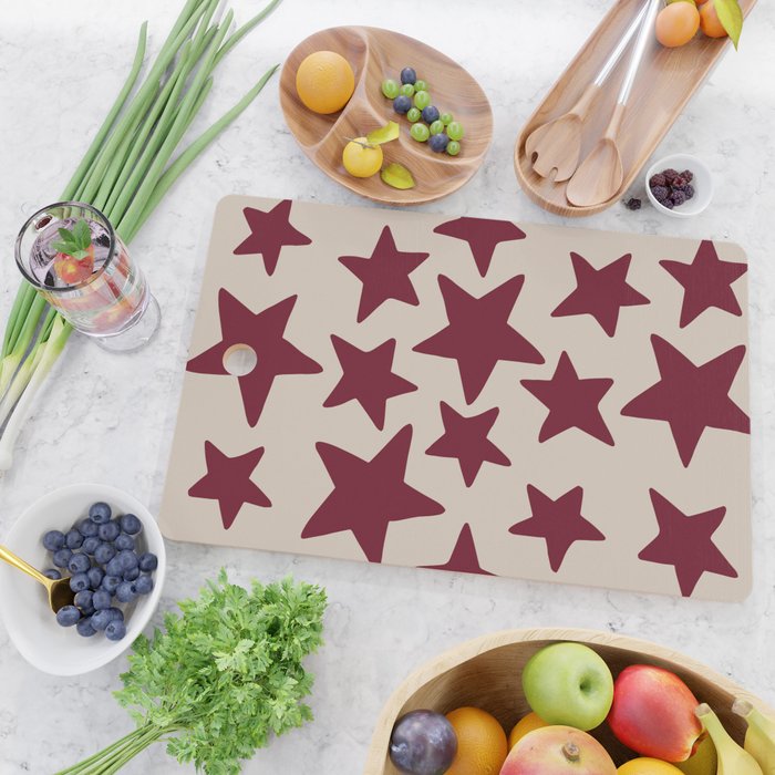 Wine Wonky Stars Cutting Board Gallery Image 2