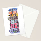 Rainbow Row - Charleston Stationery Card Gallery Image 2