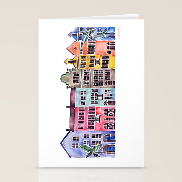 Rainbow Row - Charleston Stationery Card Gallery Image 2