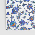 Ottoman Arabesque Iznik Pattern Indigo Blue White & Red Poster Gallery Image 3