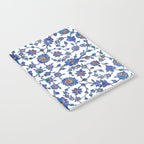Ottoman Arabesque Iznik Pattern Indigo Blue White & Red Notebook Gallery Image 2