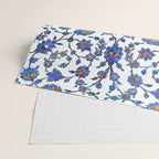 Ottoman Arabesque Iznik Pattern Indigo Blue White & Red Wrapping Paper Gallery Image 2