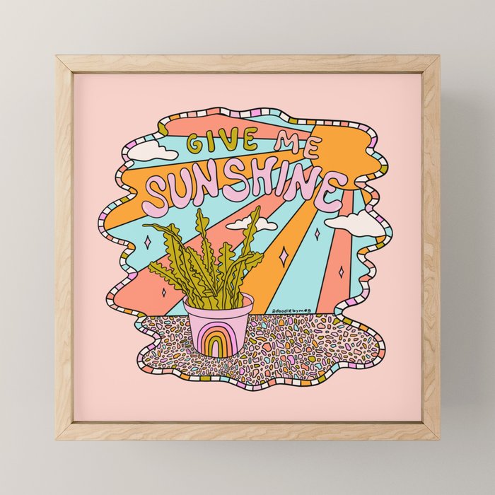 Give Me Sunshine Mini Art Print Gallery Image 1