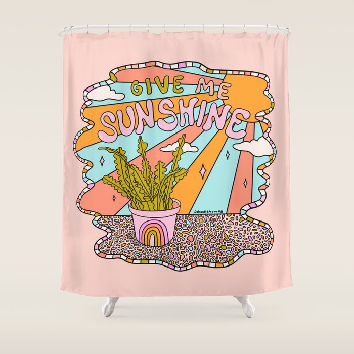Give Me Sunshine Shower Curtain Gallery Image 1