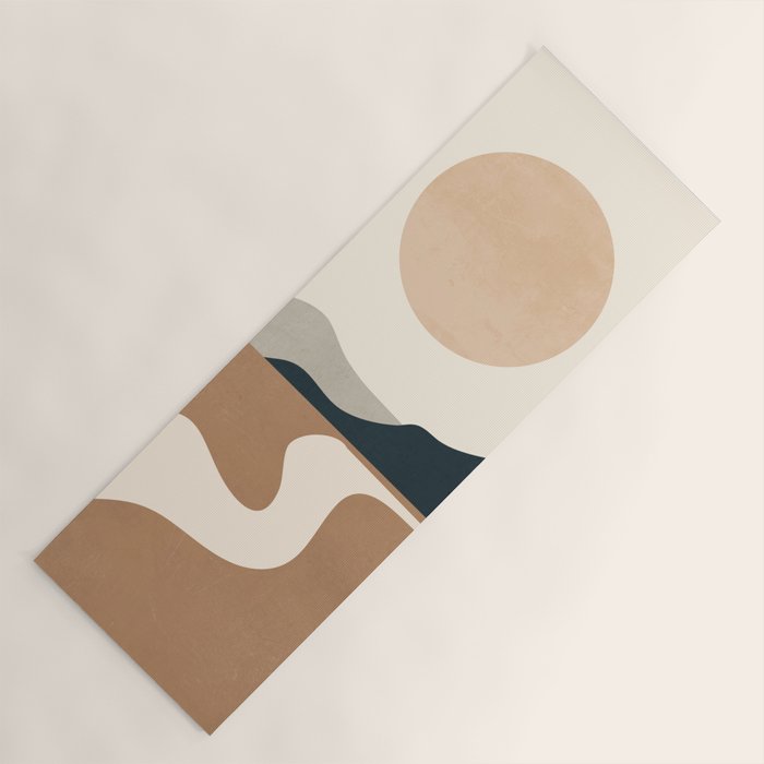 Minimal Abstract Art Landscape 8 Yoga Mat Gallery Image 1