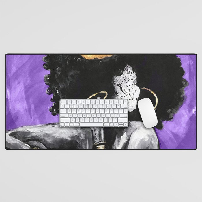 Naturally Queen VI PURPLE Desk Mat Gallery Image 1