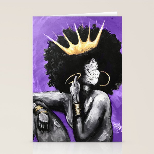 Naturally Queen VI PURPLE Stationery Card Gallery Image 2
