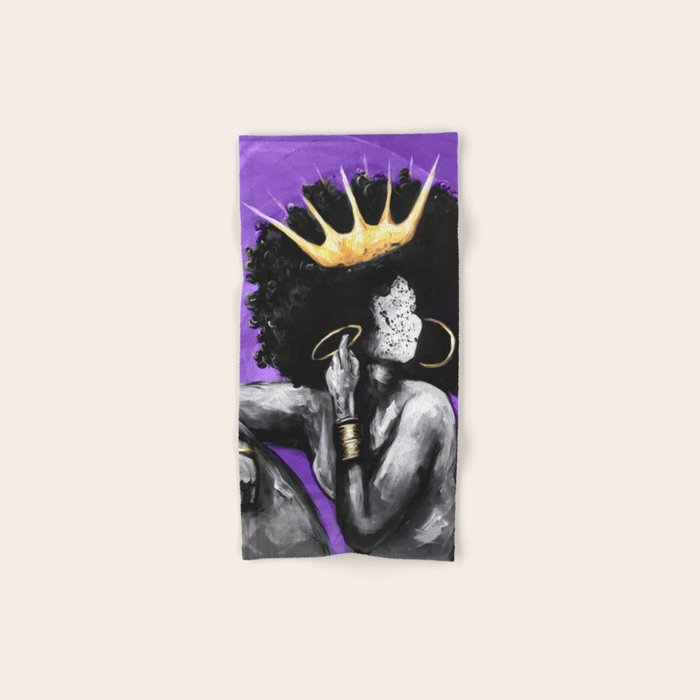 Naturally Queen VI PURPLE Bath Towel Gallery Image 1