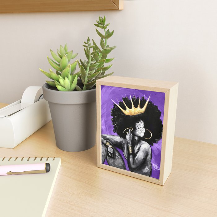 Naturally Queen VI PURPLE Mini Art Print Gallery Image 2
