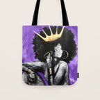 Naturally Queen VI PURPLE Tote Bag Gallery Image 1
