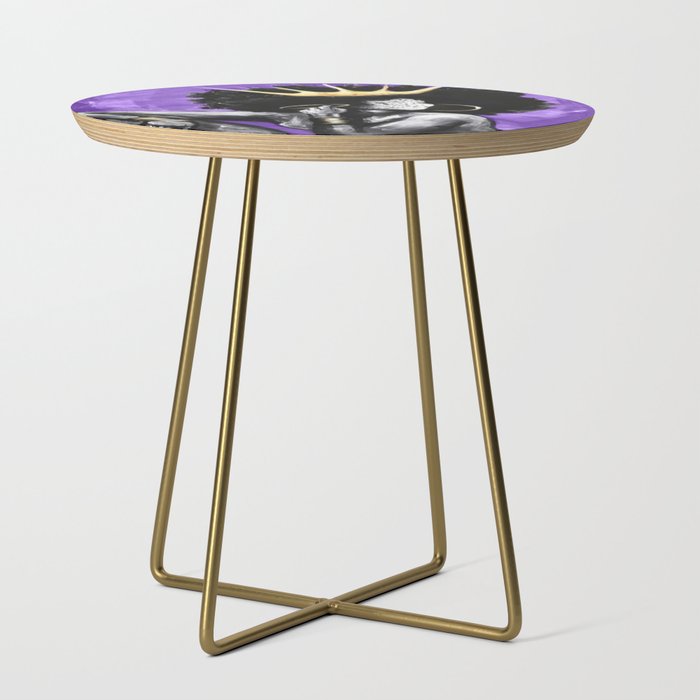 Naturally Queen VI PURPLE Side Table Gallery Image 1