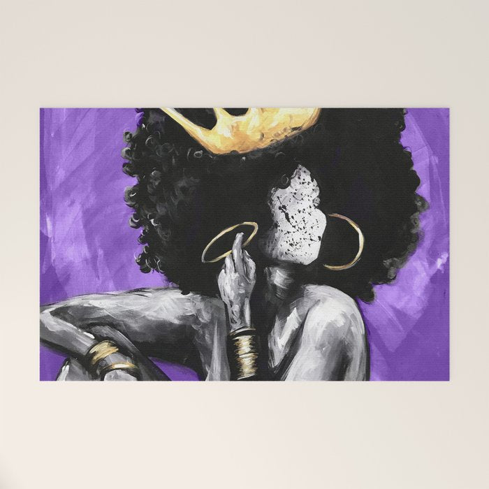 Naturally Queen VI PURPLE Welcome Mat Gallery Image 1